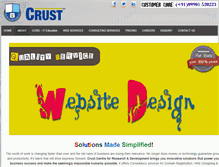 Tablet Screenshot of crust.co.in